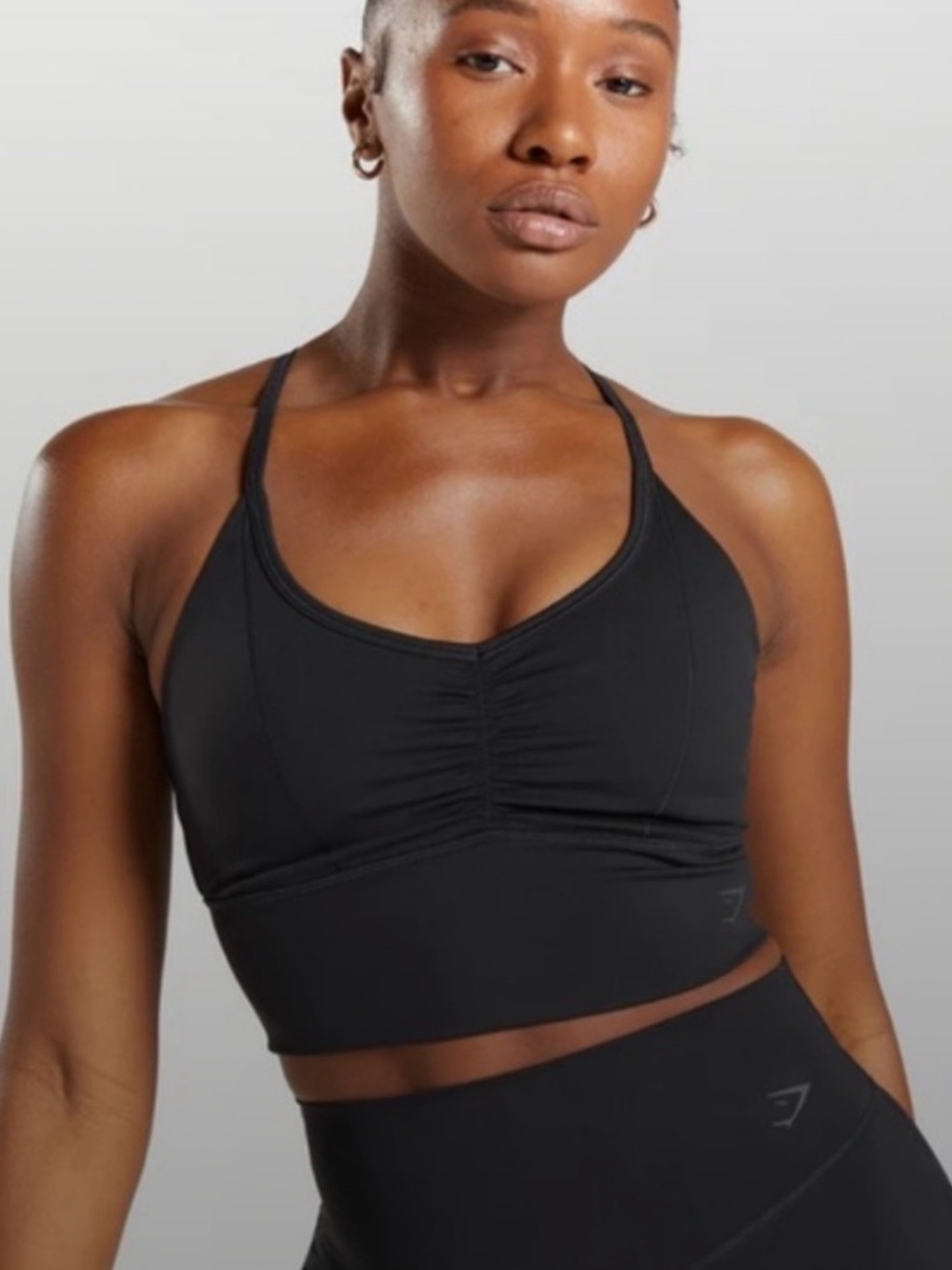 Gymshark Black Longline Sports Bra